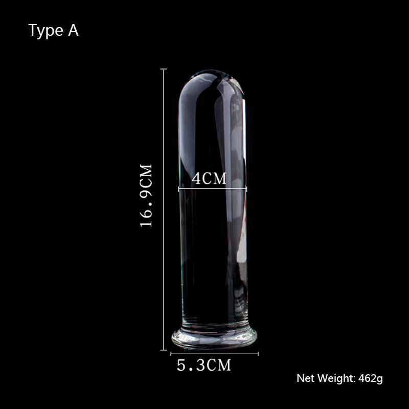 Vibrators Diameter 44556CM Large Clear Crystal Butt Plug Anal Glass Vagina Sex Toys For Men Women Prostate Massager 230901