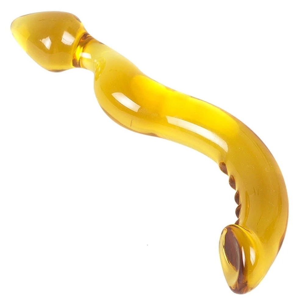 Anal Toys Alien Glass Crystal Dildo Penis Plug Sex Adult Supplies Female Masturbator Gspot Massager 230901