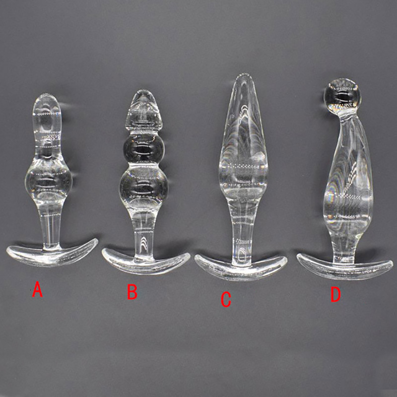 Anal Toys Smooth Glass Balls Anus Butt Plug Dildo Sex Adult Products for Women Men Prostate Massage Stimulator Masturbator 230901