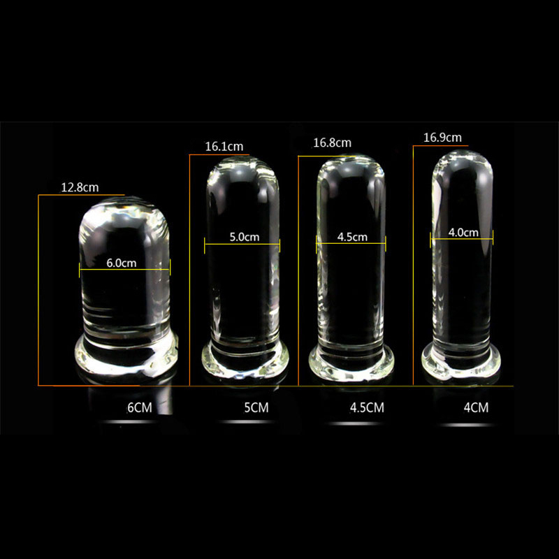 Vibrators Glass Dildo Huge Butt Plugs Crystal Dildos Large Anal Plug Pillar Vaginal Sex Toys For Woman Anus Dilation Vagina Expansion 230901