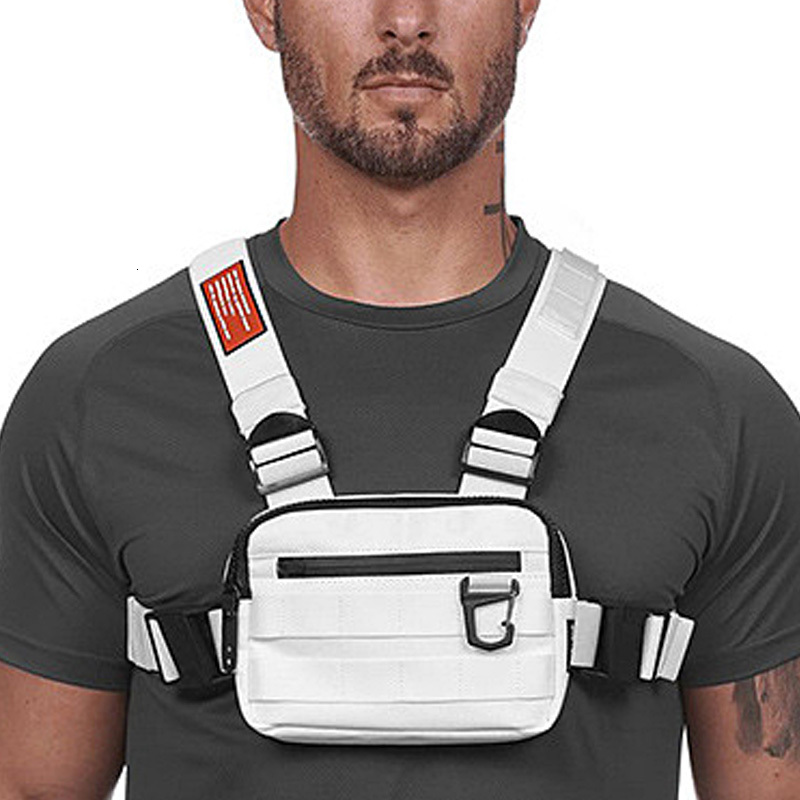Shopping Bags Outdoor Mens Chest Rig HipHop Sports Bag Casual Function Style Small Tactical Vest Streetwear Male Saddlebag 230901