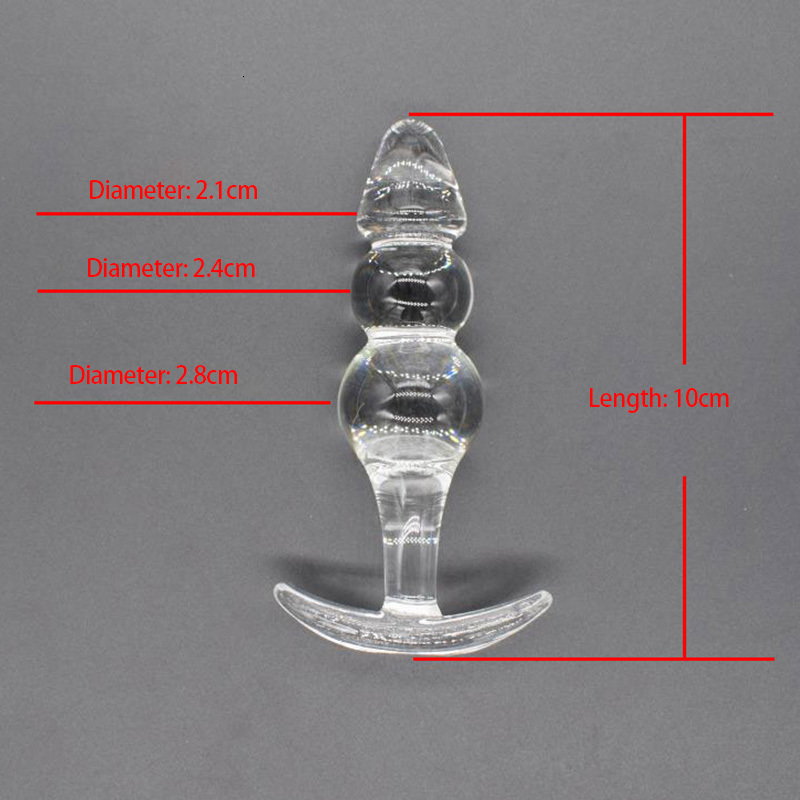 Anal Toys Smooth Glass Balls Anus Butt Plug Dildo Sex Adult Products for Women Men Prostate Massage Stimulator Masturbator 230901