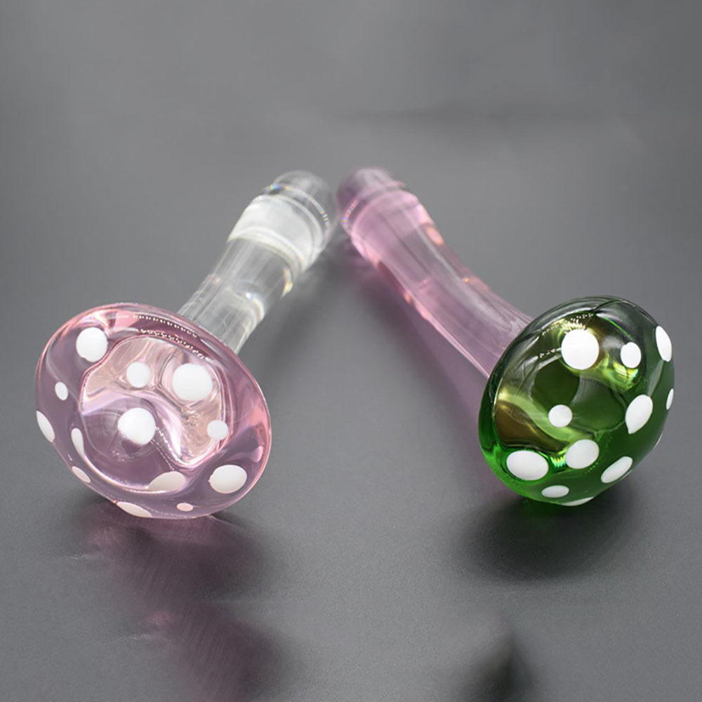 Vibrators Mushroom Glass Anal Plug for Women Sexual Toy Adult Buttplug Prostate Massager Sex Toys Shop 230901