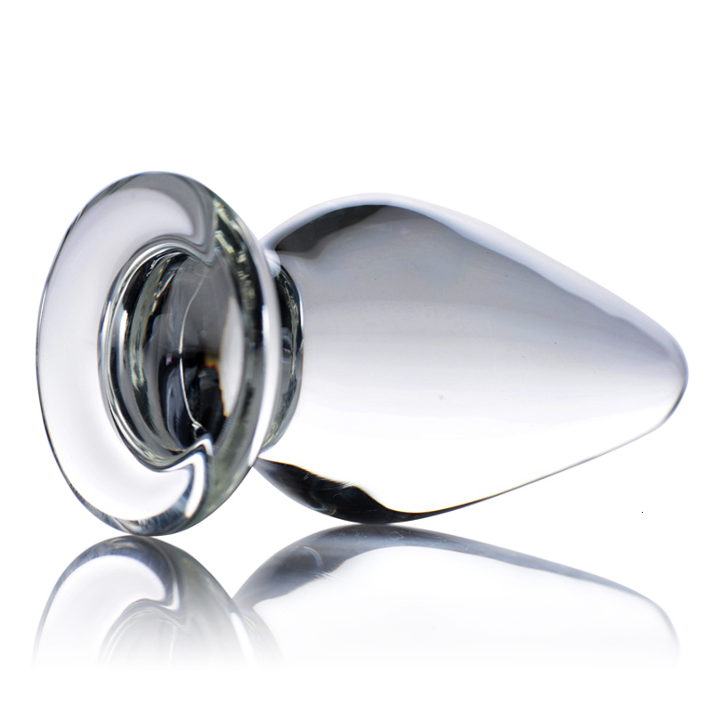 Vibrators Clear pure Glass Plug Anal Sex Toys for Woman Lesbian G SPOT Squirt Crystal Bin Bullet prostate Stimulation Anus BUTTplug 230901