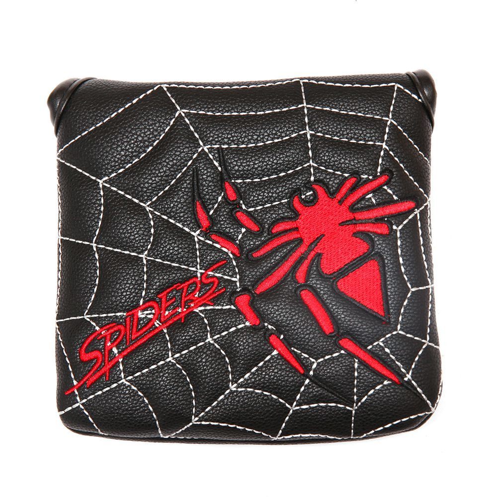 Other Golf Products 1pc PU Leather with Spider Embroidery Magnet Golf Club Square Mallet Putter Head Cover Headcover for Spider X Copper 230901