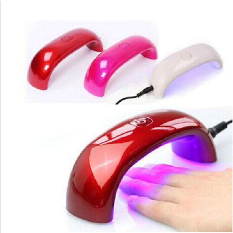 Portable Led Lamp Nail Dryer Mini Nail Rainbow Shaped 9W Curing For Uv Gel Polish Works