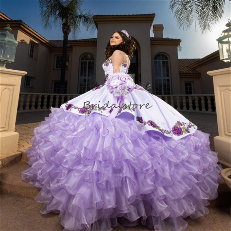 Princess Lilac Quinceanera Dress 2024 Sweetheart Ball Gown Sweet 15 Birthday Party Dress Vestidos De Baile Princesa Pageant Para Xv Anos vestidos Form