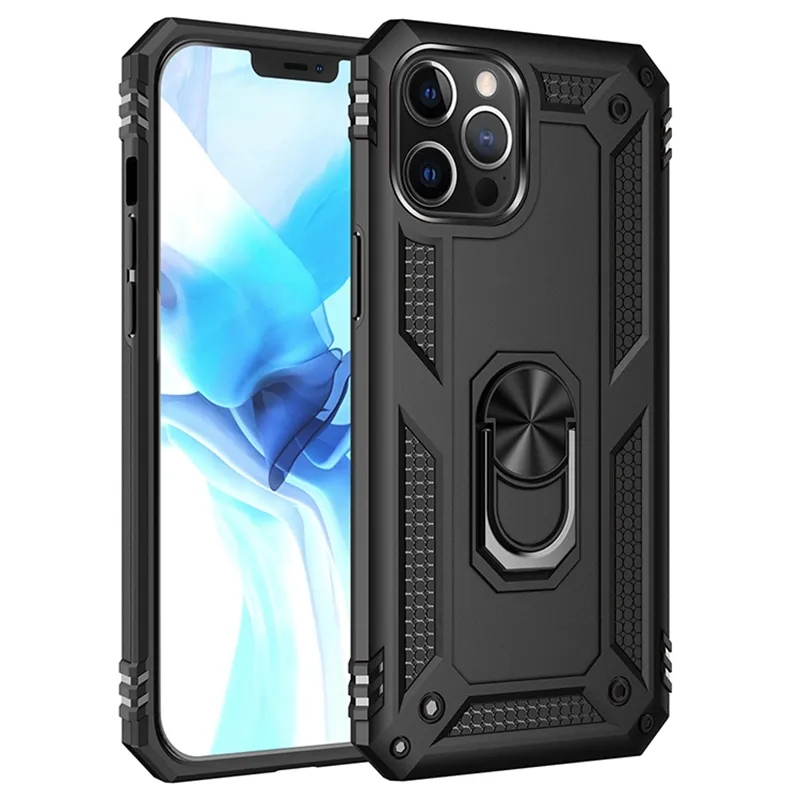 Car Holder Metal Finger Ring Bracket Cases For Samsung S23 Ultra Plus A14 A54 A34 A24 M33 M53 5G Moto G Stylus 5G 2023 Power Edge+ G Play Hybrid Shock