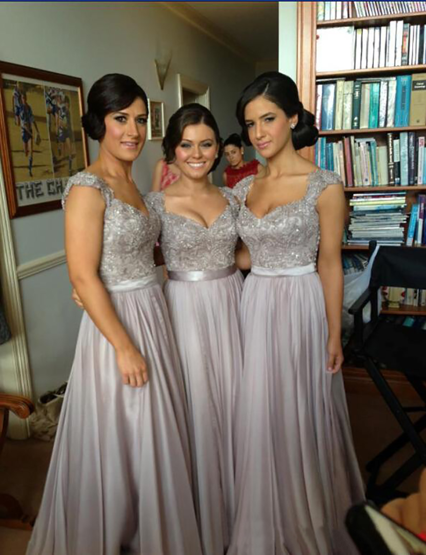 Burgundy Coral Lace Bridesmaids Dresses Gowns 2023 Discount Cap Sleeve Long Chiffon Bridesmaid Dresses Maid of Honor Dresses Evening Dress