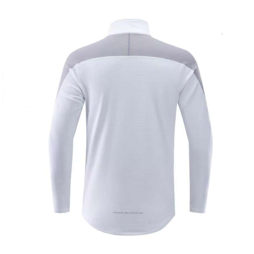 2023 Spring and Autumn New Long Sleeve Sports T-shirt Half Zip Men's Running and Fitness Top