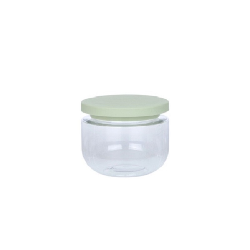 Hair Mask Bottle Refillable 8oz Skincare Cream Jars Empty Clear Wide Month Bottles Round Bottom White Green Screw Lid Plastic Pots Containters For Cos