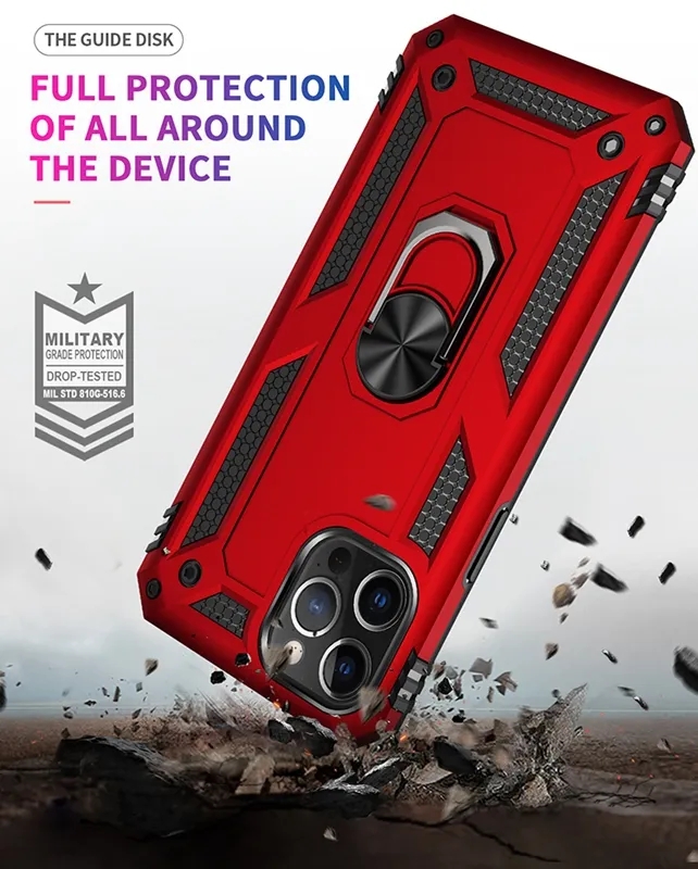 Car Holder Metal Finger Ring Bracket Cases For Samsung S23 Ultra Plus A14 A54 A34 A24 M33 M53 5G Moto G Stylus 5G 2023 Power Edge+ G Play Hybrid Shock