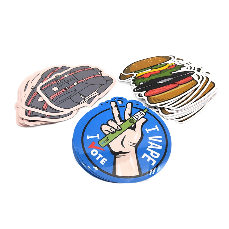 Free Shipping Custom UV Resist Label Printing Waterproof Durable White Vinyl PVC Self-Adhesive Die Cut Logo Stickers