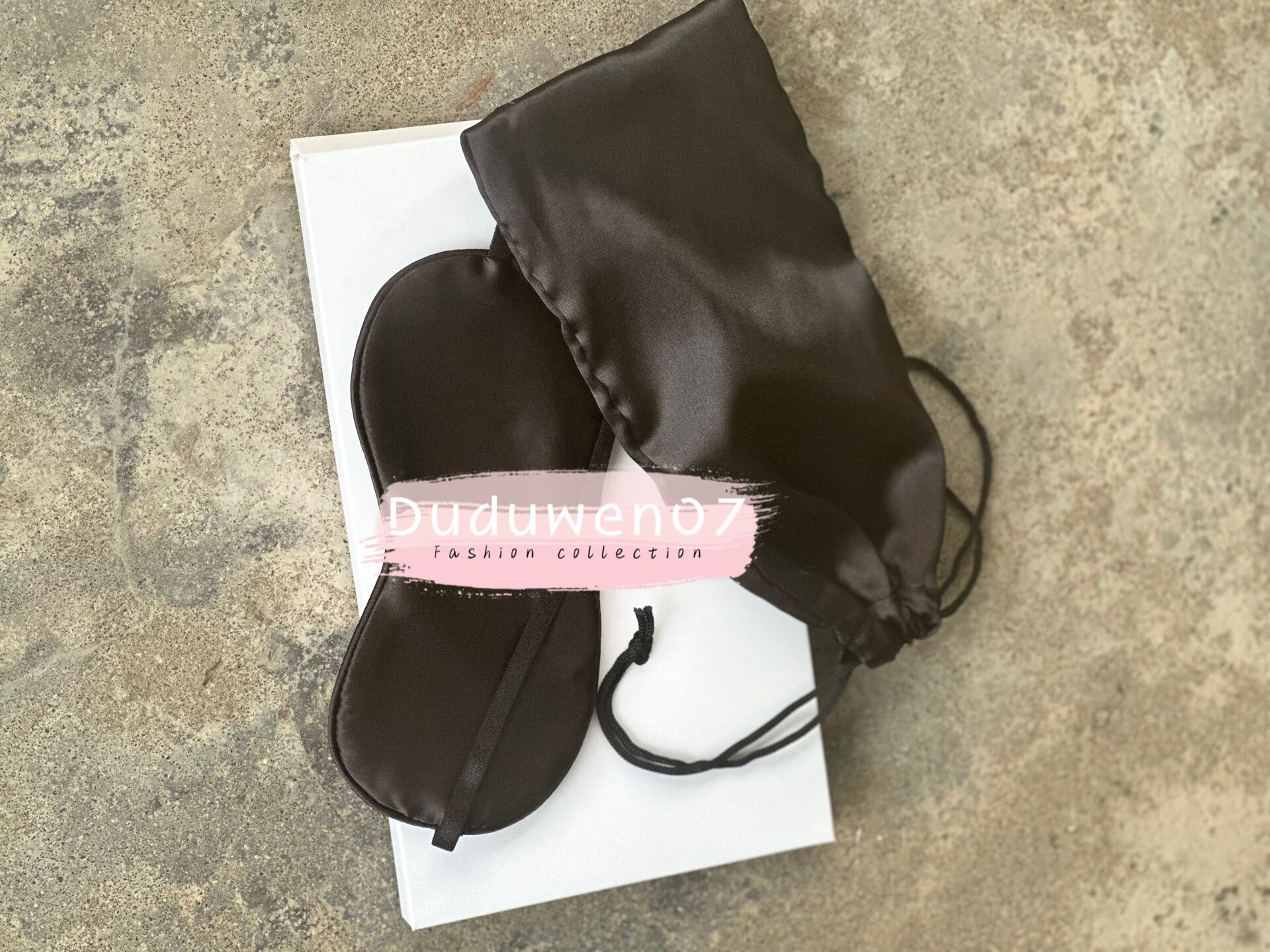 party favor Fashion VIP-Gift C style Travel Blindfold Sleeping Eye Mask with C with plastic dustbag box paper box