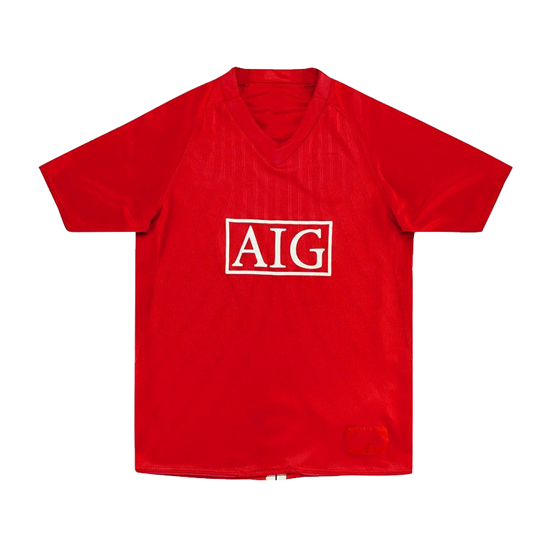 2007 2008 Retro soccer jerseys Long sleeved Ronaldo Rooney Giggs Nani Manches home away Scholes Tevez BERBATOV VIDIC vintage classic football shirs