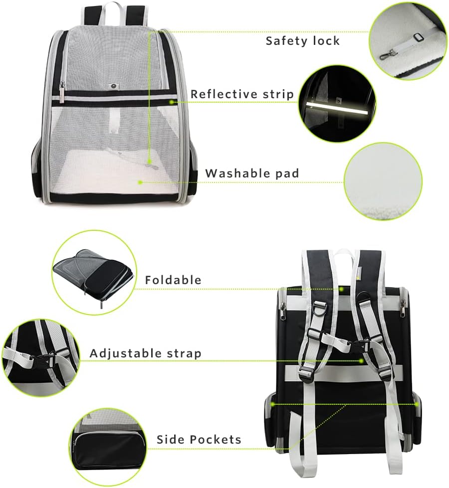 YUEXUAN Innovative Traveler Bubble Backpack Pet Carriers for Cats and Dogs
