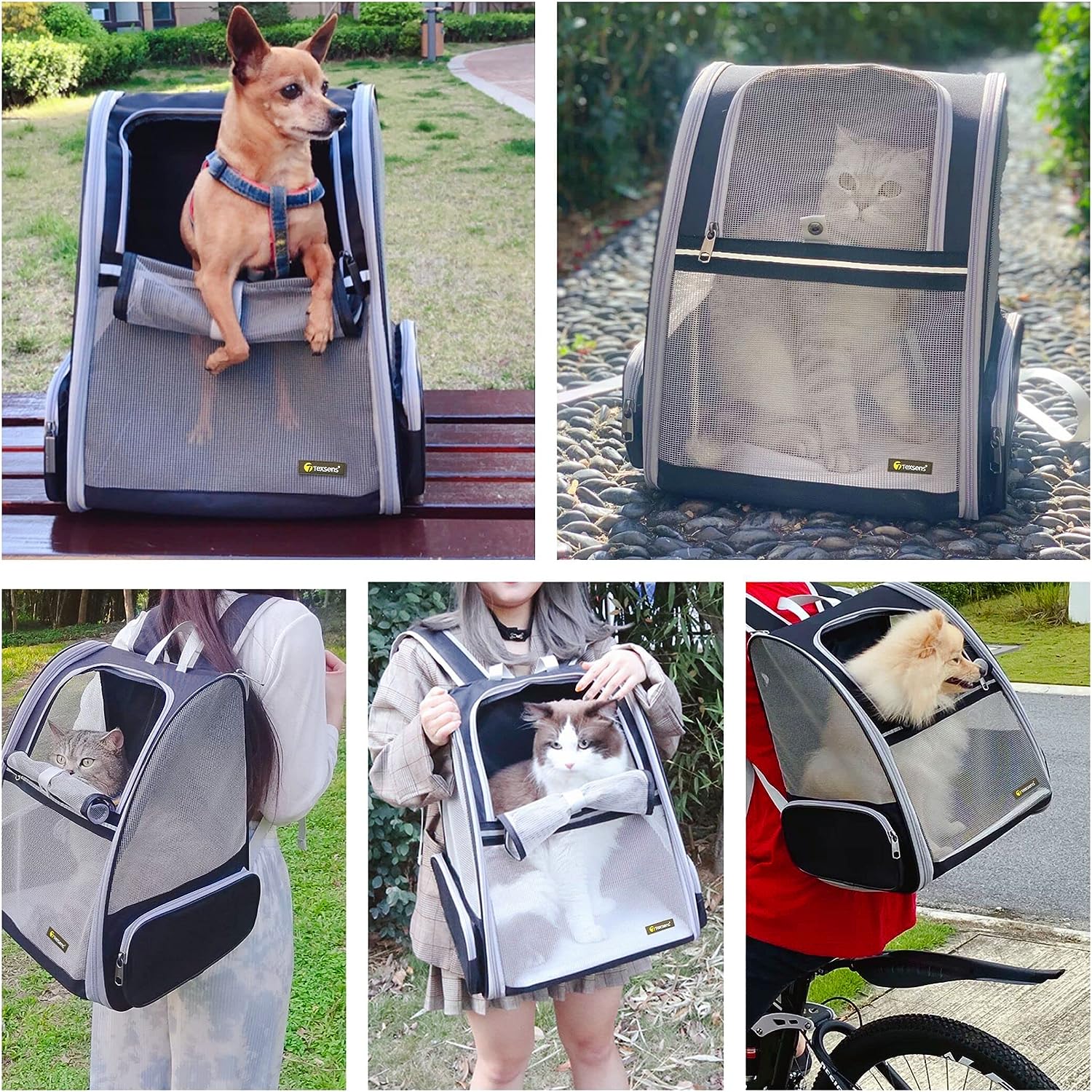 YUEXUAN Innovative Traveler Bubble Backpack Pet Carriers for Cats and Dogs
