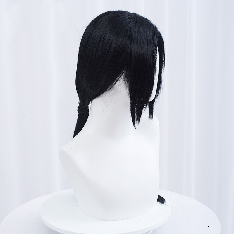 Cosplay Wigs Uchiha Itachi Cosplay Wig Itachi Uchiha Long Straight Black Heat Resistant Synthetic Hair Anime Cosplay Wigs Headband WigCap 230901