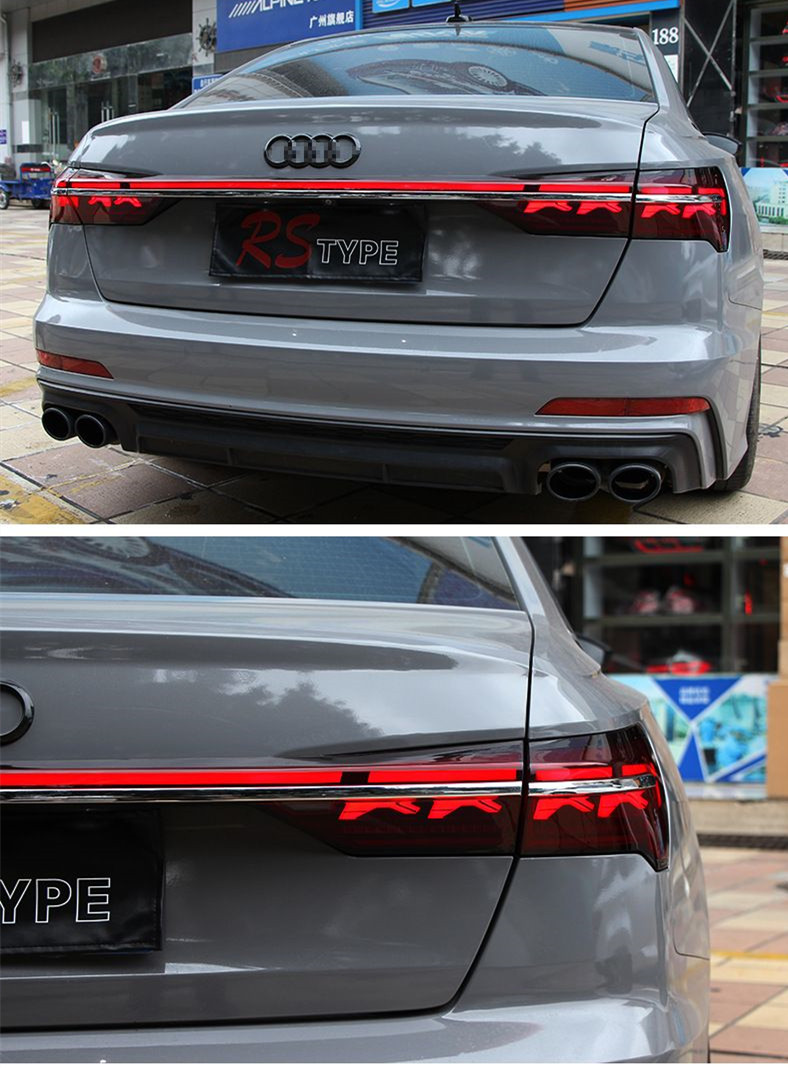 Car Styling for AUDI A6L 20 19-20 22 Taillight Assembly C8 Upgrade Hosch Version A8L Dynamic Turn Signal Rear Lights