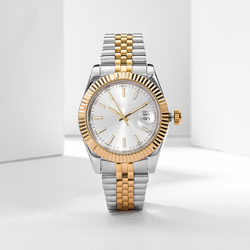 New montre de luxe Men's Automatic Mechanical Watch Silver Band Sapphire Glass All Stainless Steel Waterproof Watch Women's Gold