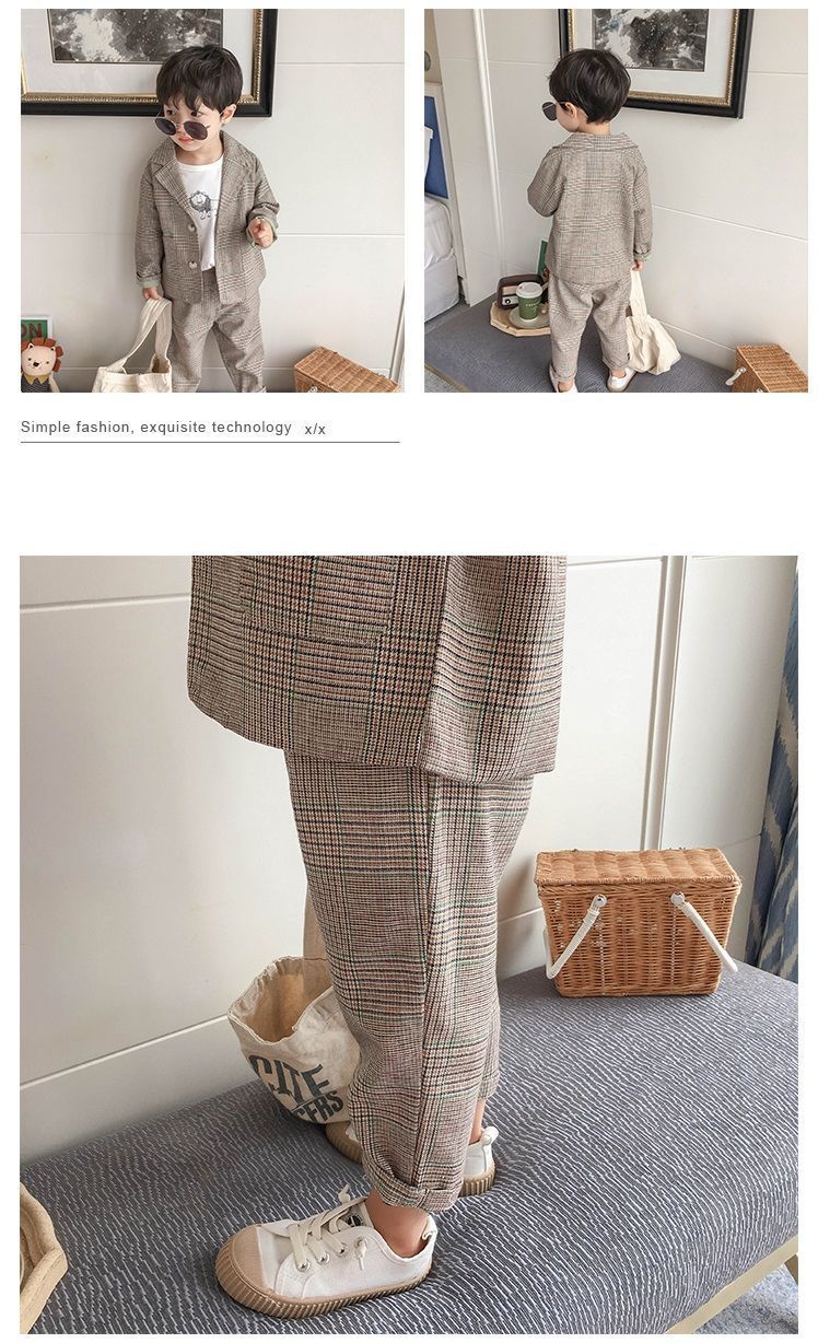 Clothing Sets Kid Boys Spring and Autumn Suit Boys Baby suit Clothes Children's Clothing Casual Tops pants 2 piece set Formal wear 230904