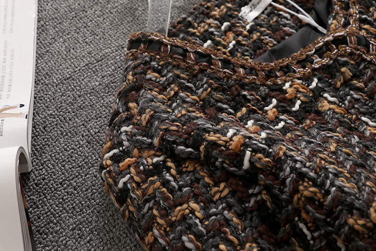 Women s Jackets Jaket Wol Wanita Pendek Musim Gugur Dingin Temperamen Korea Ramping Kotak kotak Berkancing Sebaris Mantel Berkualitas Tinggi 230904