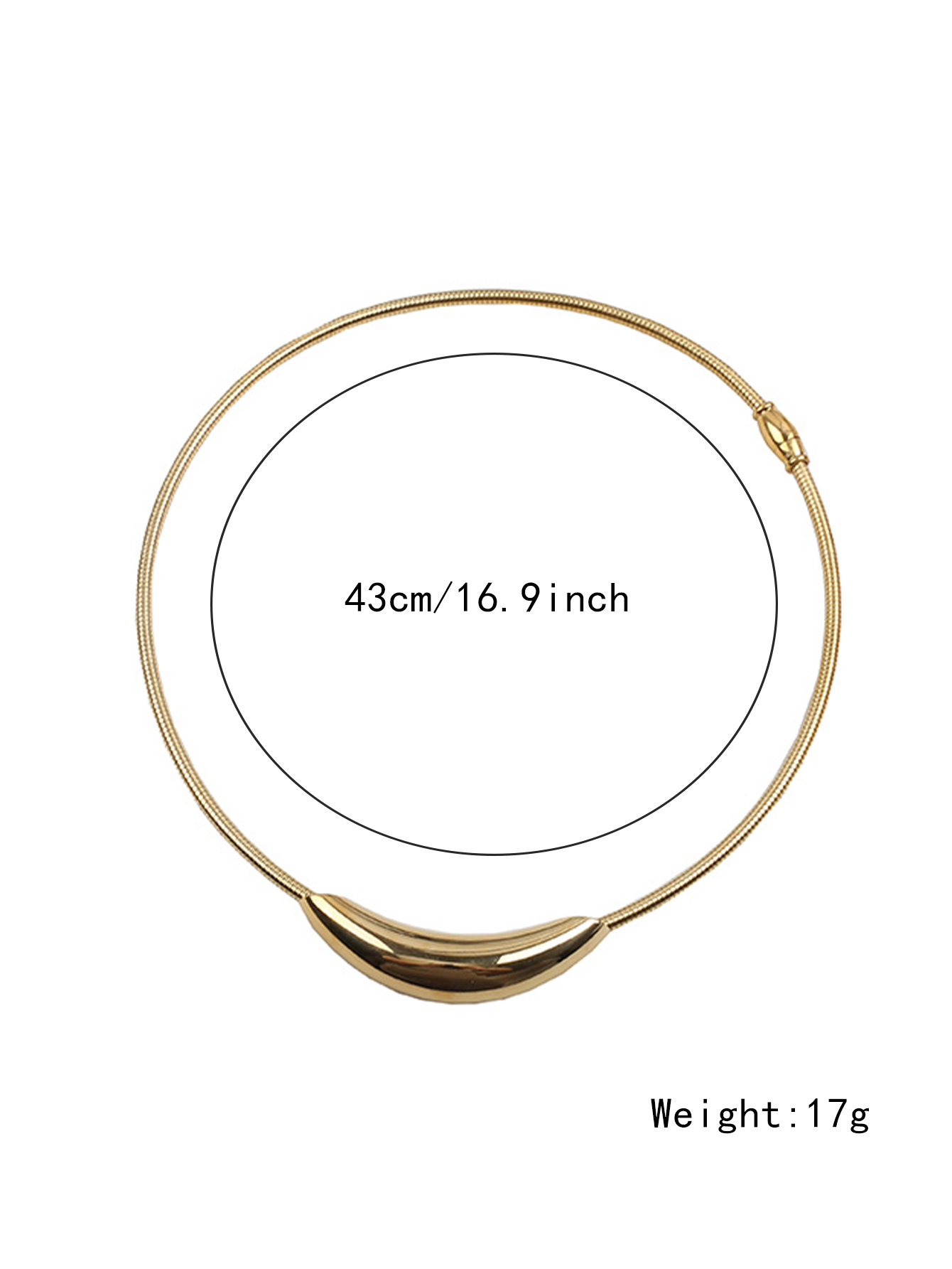 Titanium Stainless Steel Punk Circle Choker Necklace Curved Pipe Pendant Fashion Collar Gold Silver Color Charm Rock Wedding Jewelry Accessories Whole