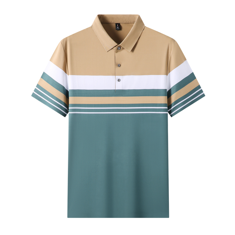 Men's Polos Top Grade Yarndyed Nonmarking Process Summer Polo Shirts For Men Slim Fit Short Sleeve Casual Tops Fashions Mens Clothes 230901