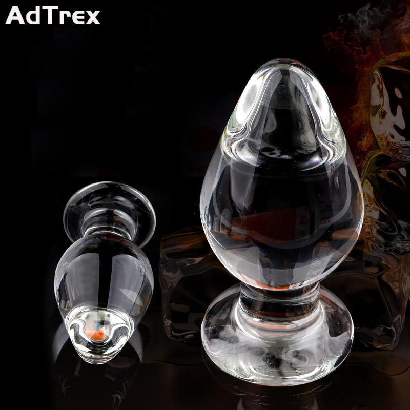 Anal Toys Large Crystal Butt Plug Vagina Ball Big Glass Dildo Bead Adult Sex for Women Men Gay Masturbator 230901