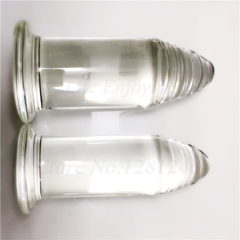 Vibrators large size glass anal butt plug huge crystal dildo big bead penis Adult female masturbation Sex toy for women men gay 230901