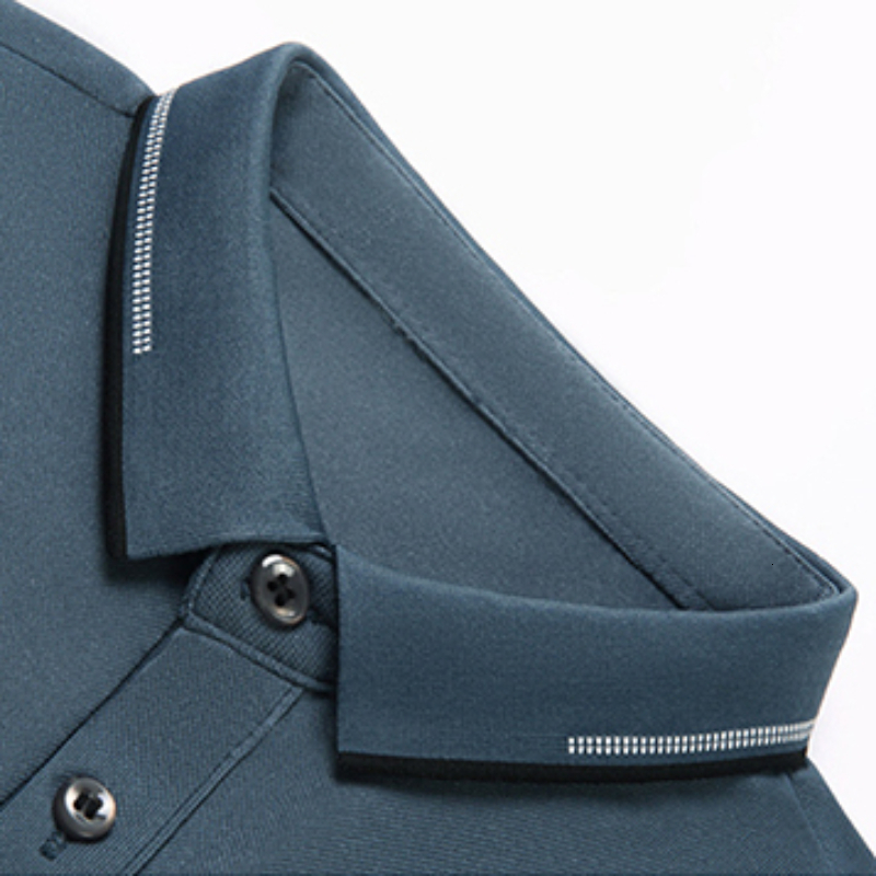 Men's Polos 2023 High End Spring and Autumn Polo Shirt Long Sleeve Loose Fitting Fashion Casual Business Top 230901