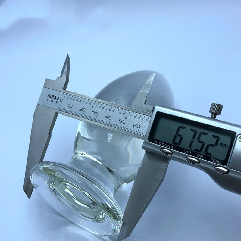 Vibrators Crystal Big Glass Butt Plug Dildo Woman Vagina Ball Dilator Anal Adult Sex Toys For Women Men Masturbator Buttplug 230901