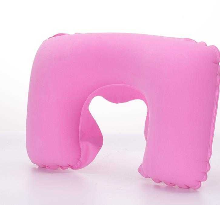 500pcs U Shaped Iatable Car Head Rest for Travel Office Air Cushion Neck Pillow Sep04
