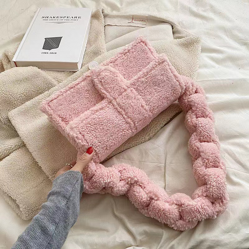 dapu Long Handle Armpit Bag New Plush Shoulder Bag Women's Purse 2023 New Crossbody Multicolor Choose