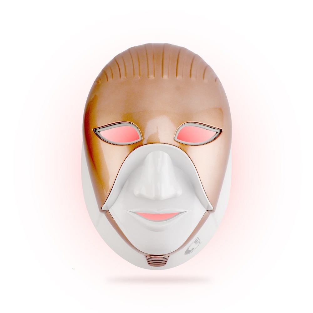 Steamer PDT Led Mask Podynamic 8 color Cleopatra LED Mask 630nm red light Smart Touch Face Neck Care Machine 230901
