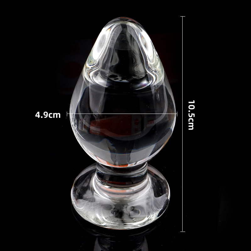 Anal Toys Large Crystal Butt Plug Vagina Ball Big Glass Dildo Bead Adult Sex for Women Men Gay Masturbator 230901