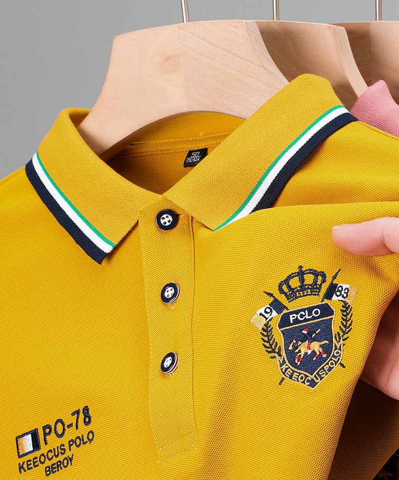 Men's Polos Summer Short Sleeve Tshirt Fashion Embroidery Thin Style Polo Shirt Business Casual Top 230901