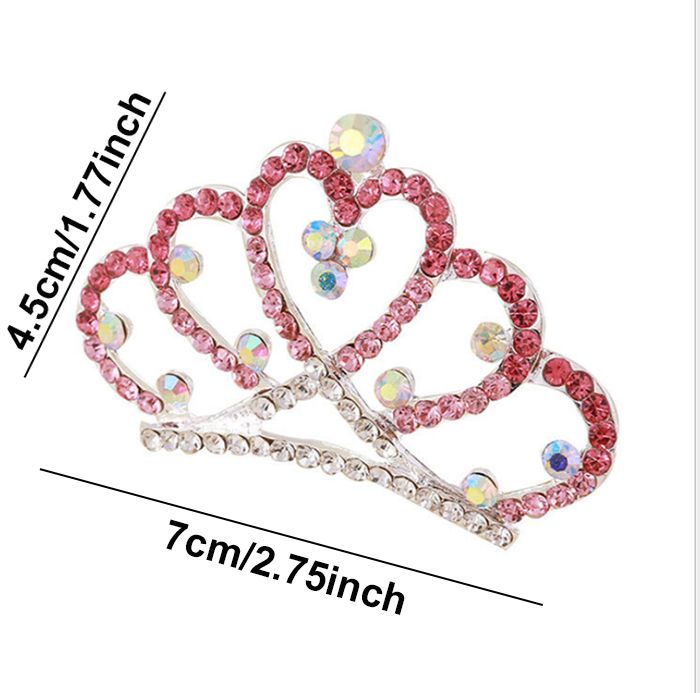 Crown Princess Tiara Comb Flower Girls Crystal Rhinestone Crown Comb head wear Hair Accessories girls birthday gift will and sandy ZZ