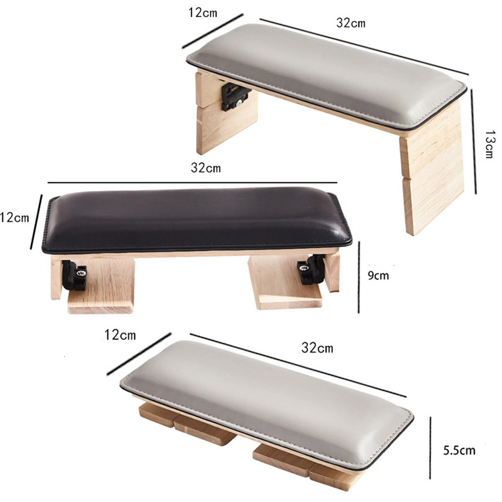 Hand Rests Double Fold Nail Hand Rest For Nails Log and PU Leather Hand Pillow Cushion Holder Stand Nail Table Manicure Arm Rests 230901