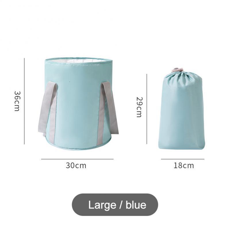 Foot Treatment Portable Foot Soaking Bucket Foot Washing Bag Outdoor Foldable Travel Insulation Type Dormitory Foot Bathing Basin 230901