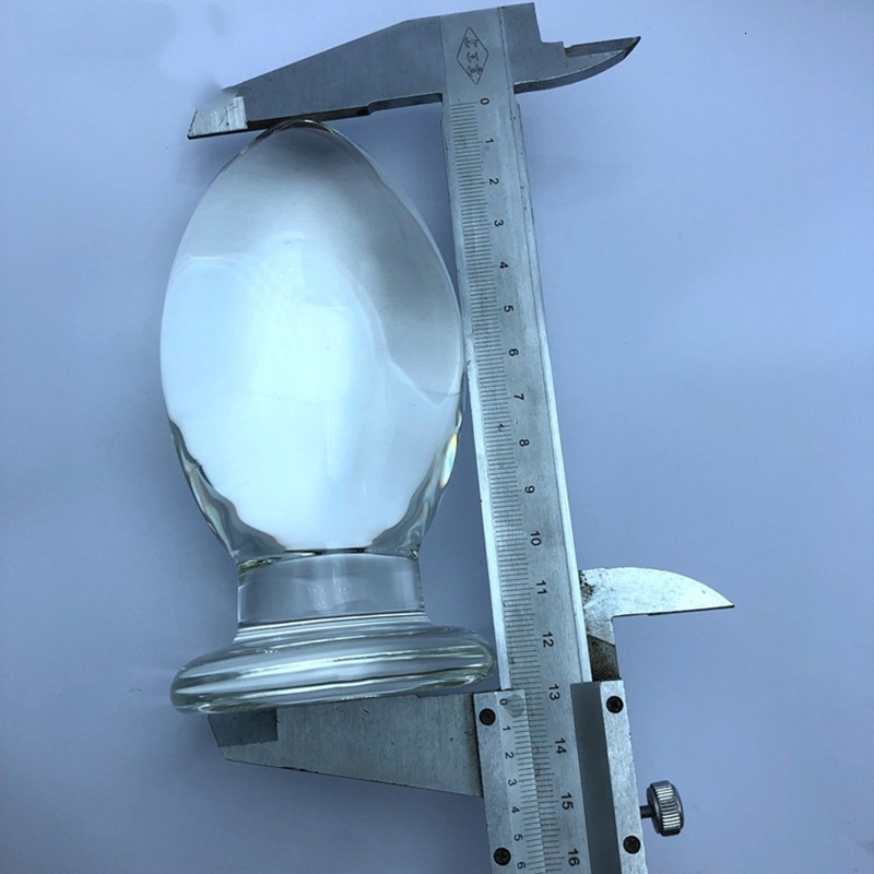 Vibrators Crystal Big Glass Butt Plug Dildo Woman Vagina Ball Dilator Anal Adult Sex Toys For Women Men Masturbator Buttplug 230901