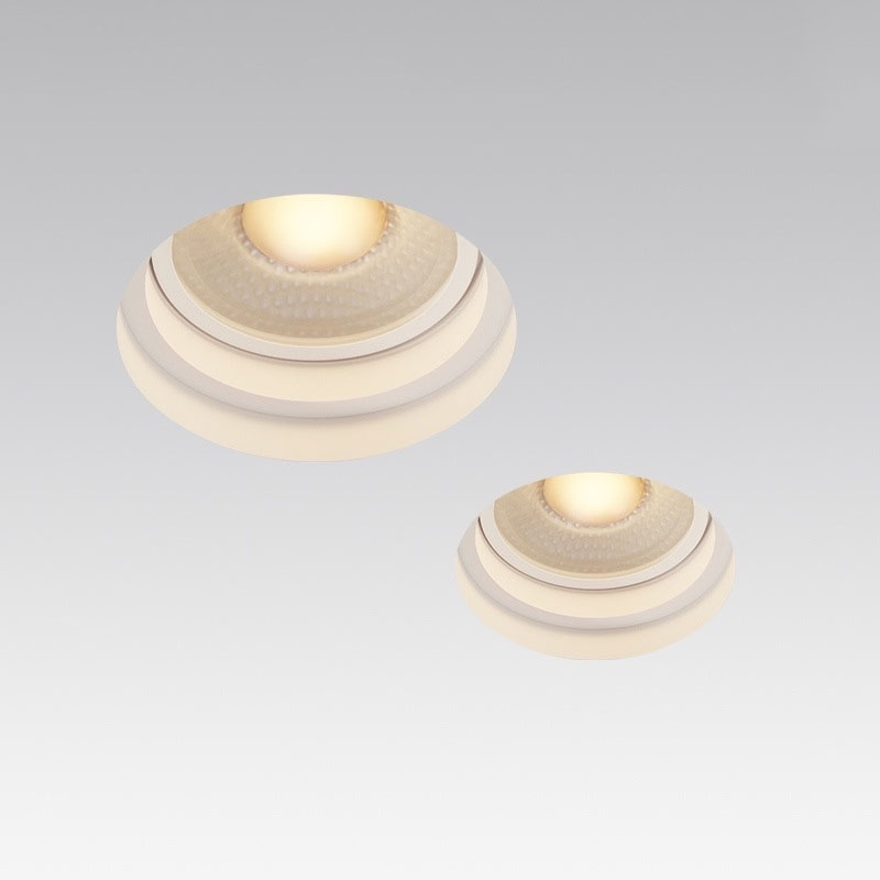 Recessed LED Gypsum DownLights Square Round North America Gypsum Ceiling Hole Light Anti Glare Ceiling Lamp Bulb Not Included