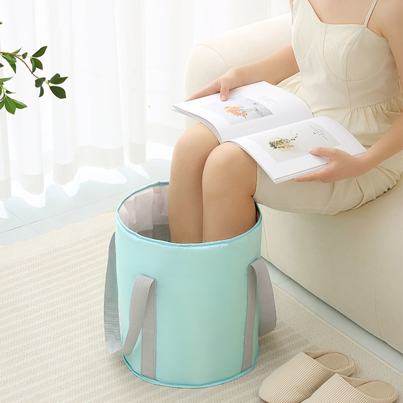 Foot Treatment Home Foldable Basin Travel Camping Washbasin Bucket Fishing Folding Basin Foot Bath Sink Washing Basket Spa Foot Bath Bucket 230901