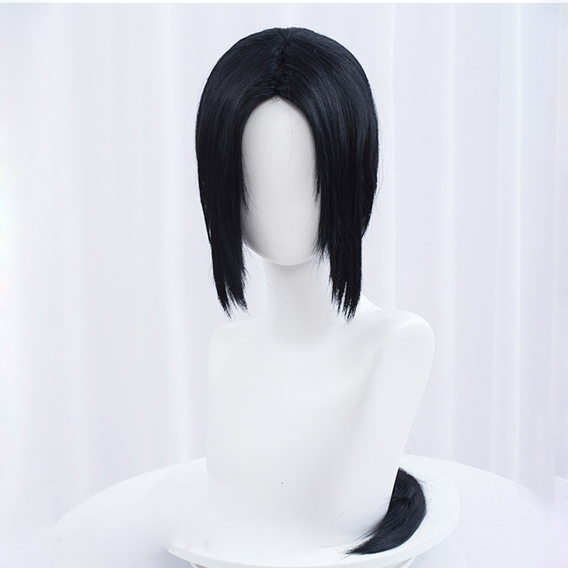 Cosplay Wigs Uchiha Itachi Cosplay Wig Itachi Uchiha Long Straight Black Heat Resistant Synthetic Hair Anime Cosplay Wigs Headband WigCap 230901