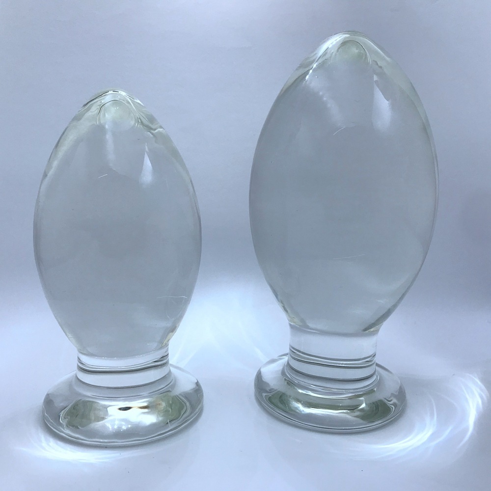 Vibrators Crystal Big Glass Butt Plug Dildo Woman Vagina Ball Dilator Anal Adult Sex Toys For Women Men Masturbator Buttplug 230901