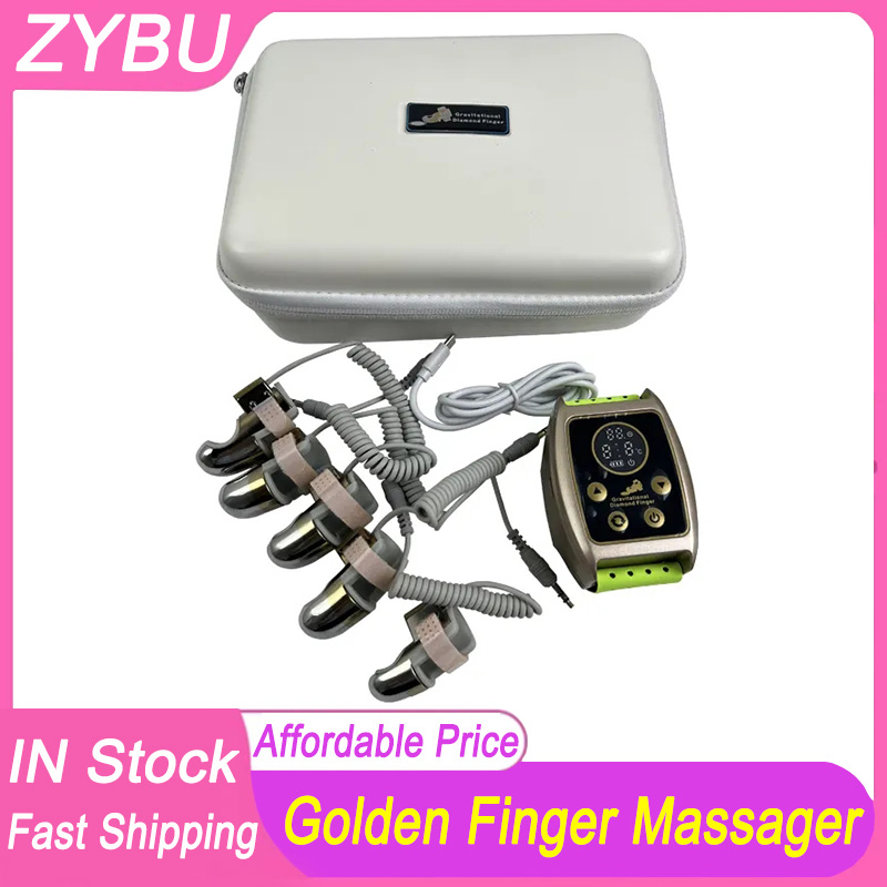 New Massage Beauty Instrument Face Lifting Radio Frequency Microcurrent Golden Finger Rf Ems Beauty Machine Gravitational Diamond Finger Bio Micro Cur