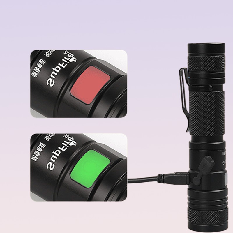 Supfire Tactical flashlight Torch led T6 Lampe Torche Ultra Puissante Taschenlampe Zaklamp Zoom LED Flashlight USB 18650 Lant