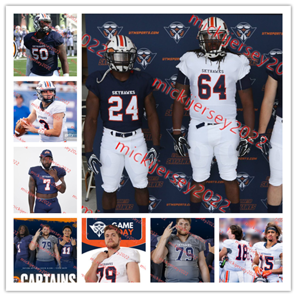 UT Martin Football Jersey Na'Drian Dizadare Jaylon Sharpe Emmanuel Belgrave Jason Eaton Kody Sparks Matt Myers UT Martin Skyhawks Jerseys Custom Stitched