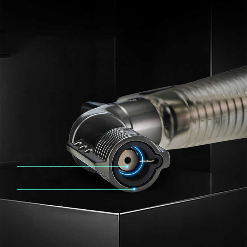 HONEST Visible No Gas Lighters Smoking Accessories Blue Flame Butane Torch Cigarettes Lighter Gadgets For Men 8ORC W260202