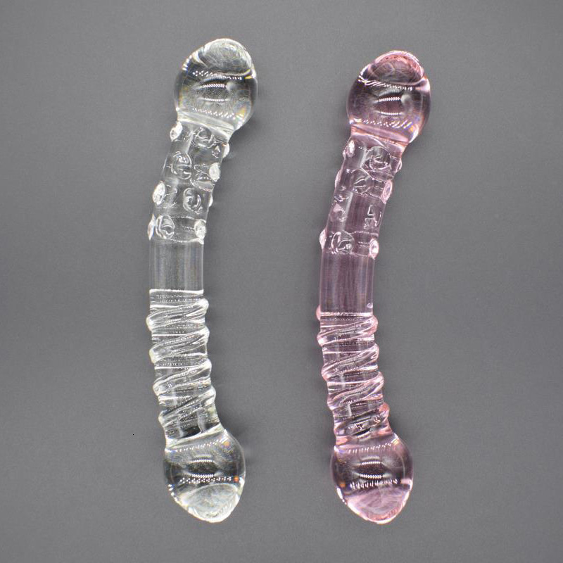 Anal Toys Glass Dildo Masturbation Sex Toy for Man Prostate Massage Artificial Penis Plug Female Vagina Stimulation 230901